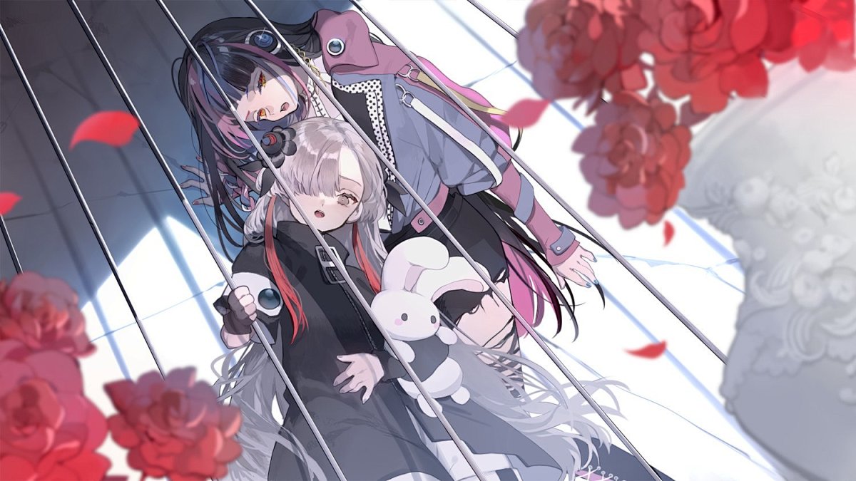 浅调绮梦：夏炉笔下的二次元少女绘卷插画图片壁纸