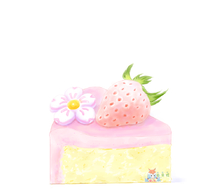 天使草莓酸奶巴斯克蛋糕