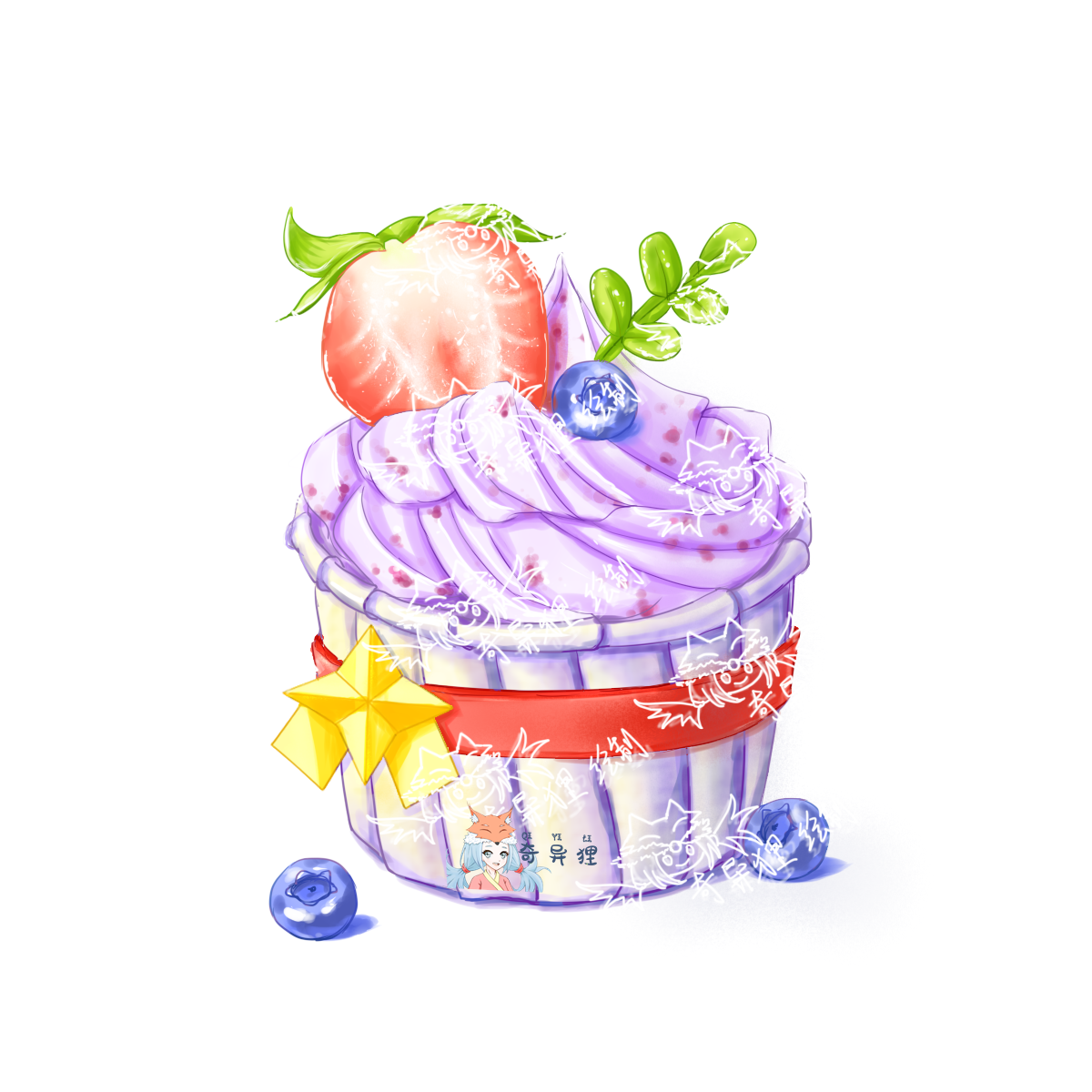 金星纸杯蛋糕-甜品甜品食物