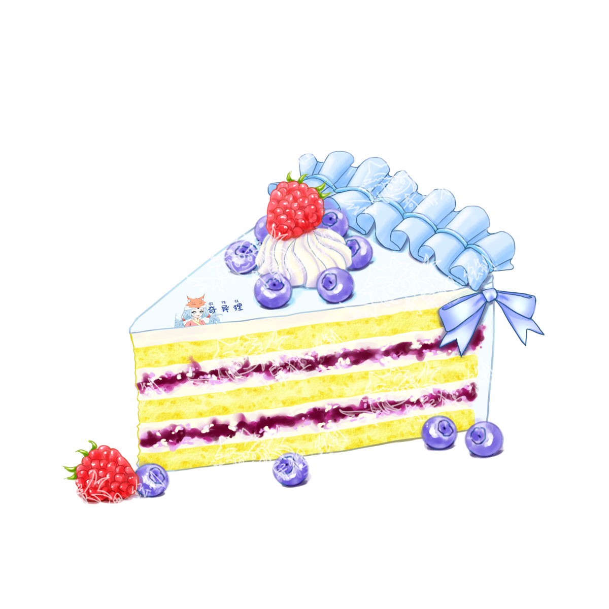 蓝莓小蛋糕~~头像同人高清图