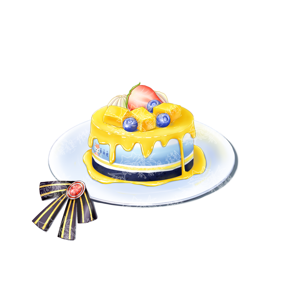 芒果酱海盐蛋糕~~客单展示~头像同人高清图