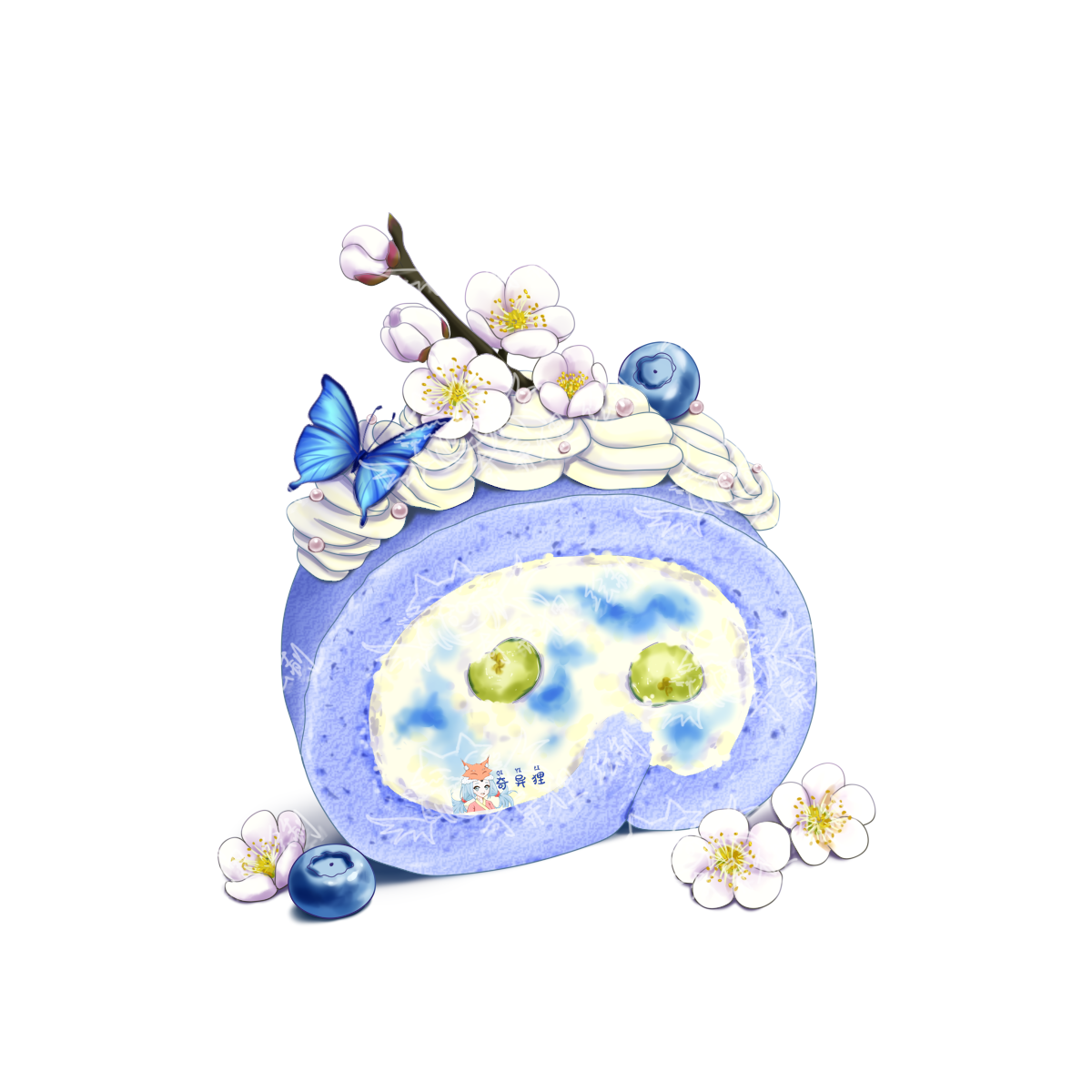 梅花蓝色天使卷~~客单展示~~头像同人高清图