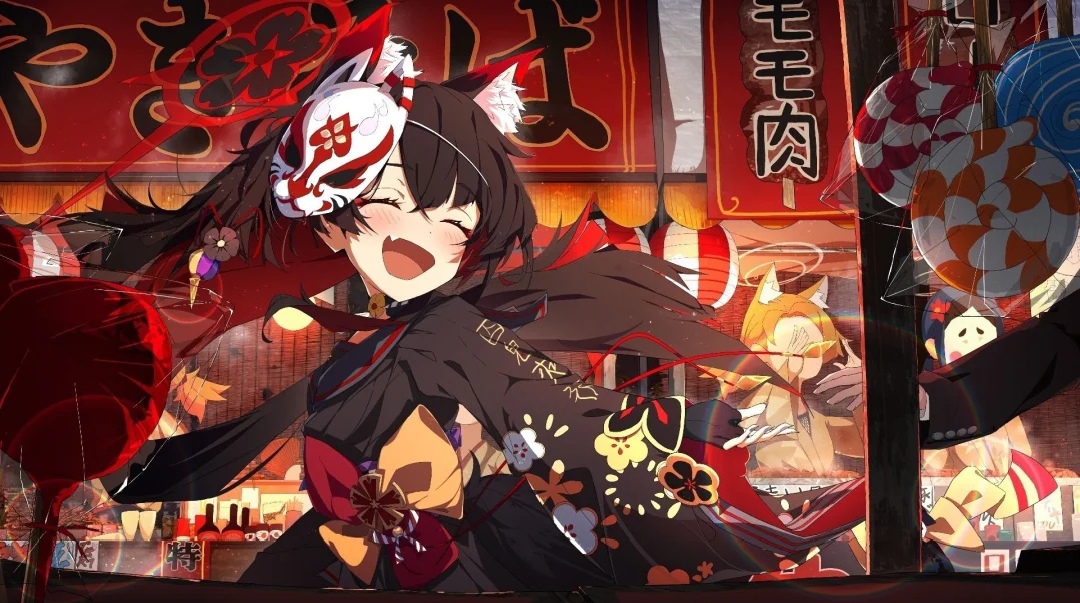 狐坂 若藻插画图片壁纸