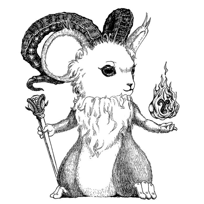 星肖绘 - 白羊座十二生肖之 生肖鼠插画图片壁纸