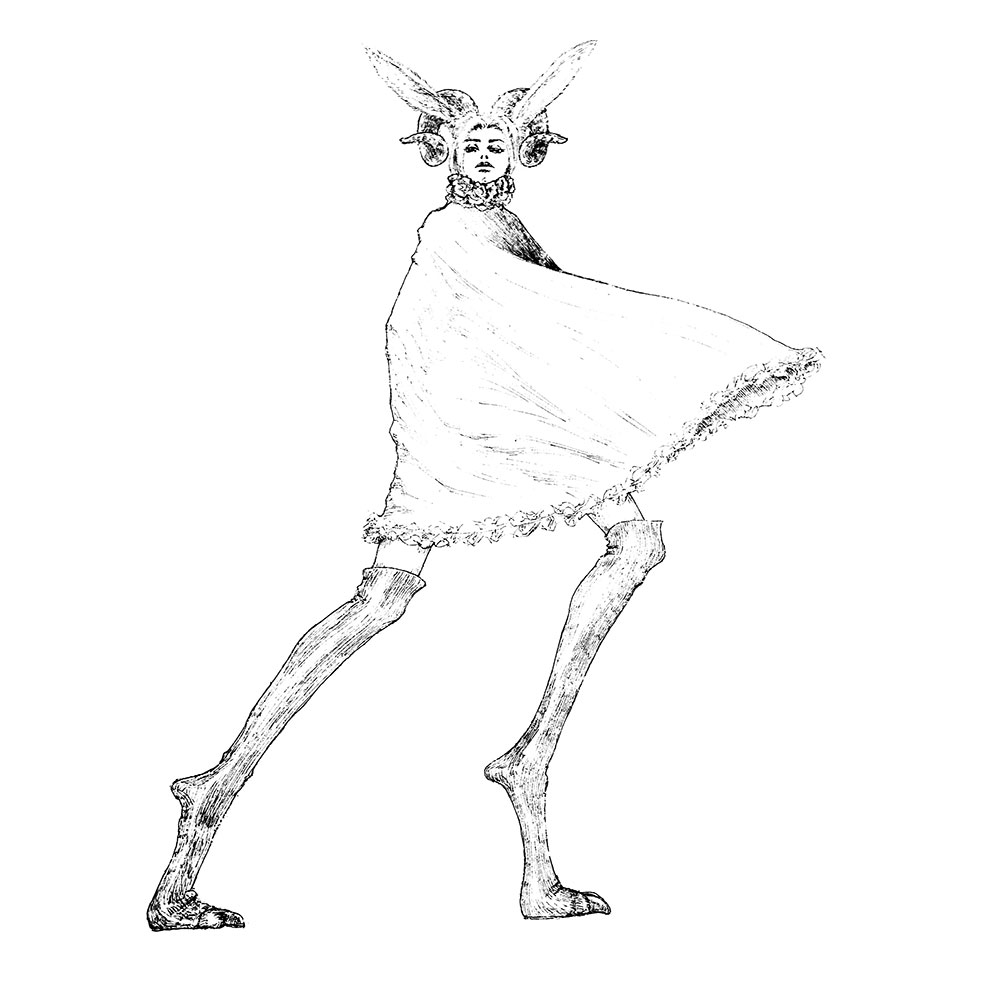 星肖绘 - 白羊座十二生肖之 生肖兔插画图片壁纸