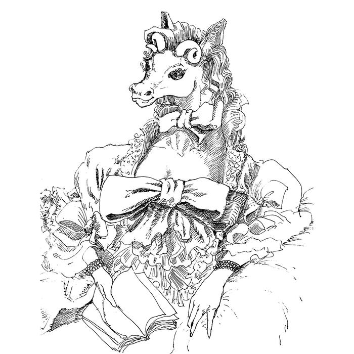 星肖绘 - 白羊座十二生肖之 生肖马插画图片壁纸