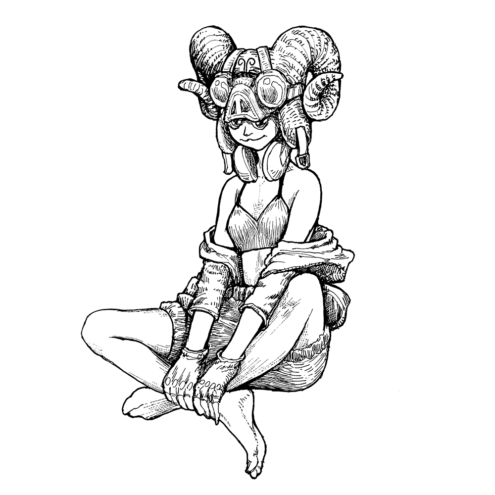 星肖绘 - 白羊座十二生肖之 生肖猪插画图片壁纸