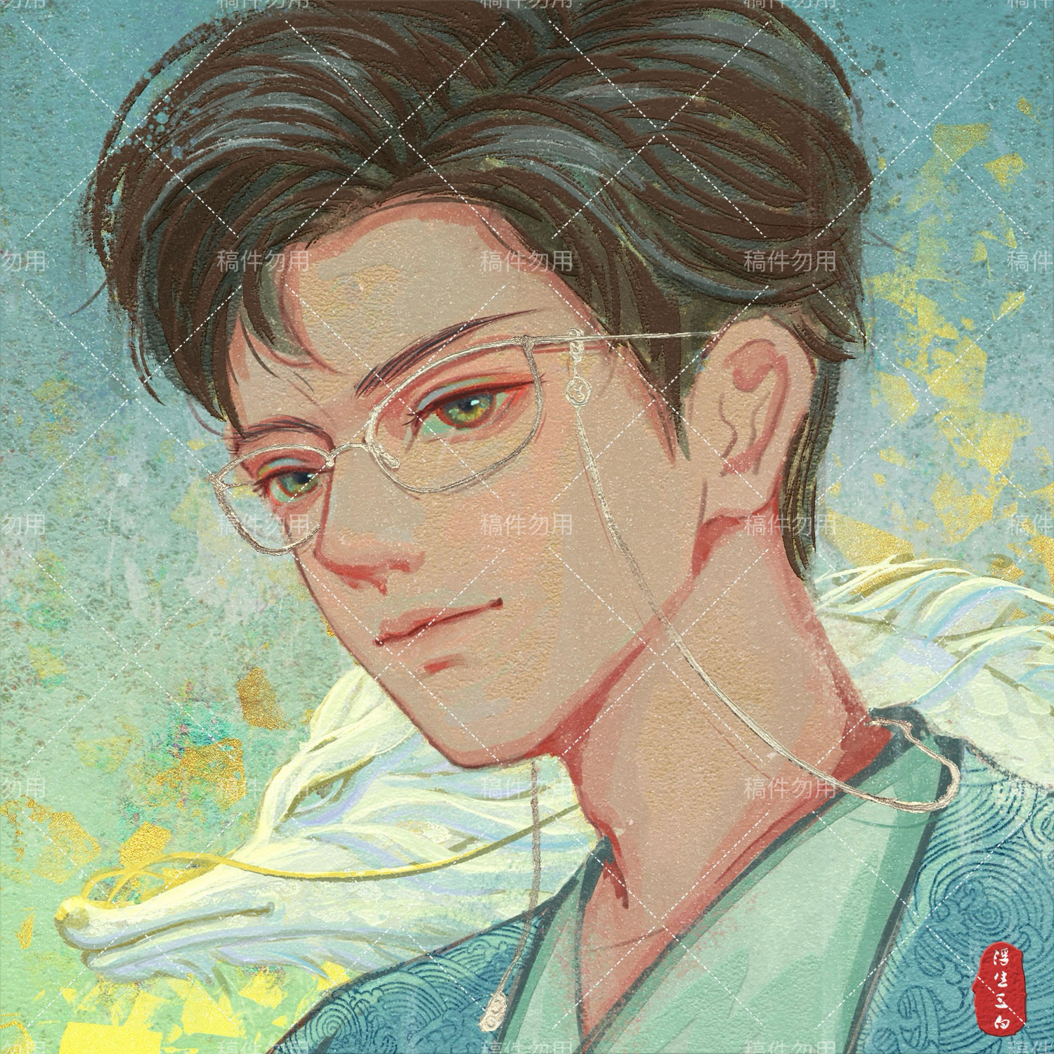 国风头像插画图片壁纸