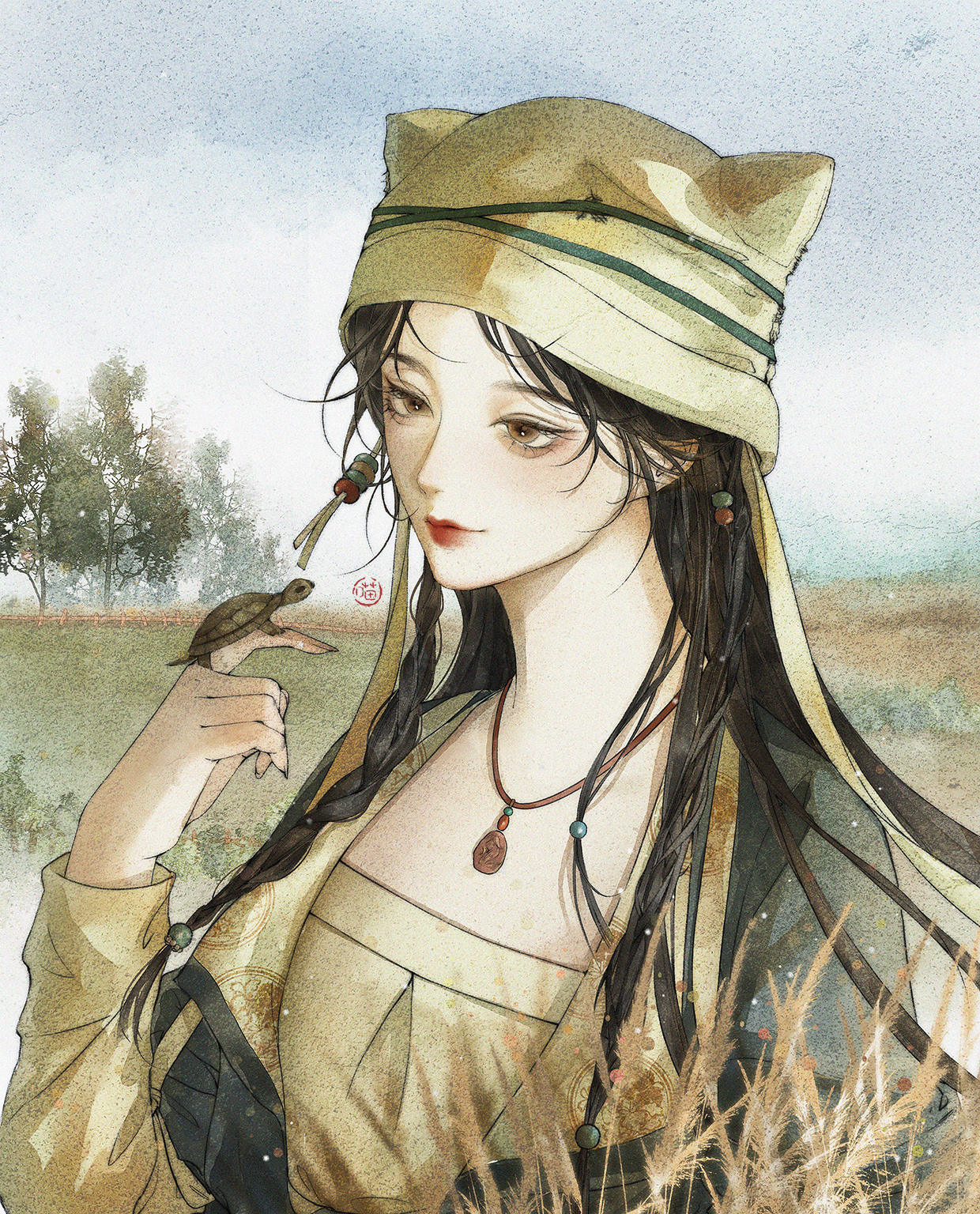 盈盈-插画 古风插画古风