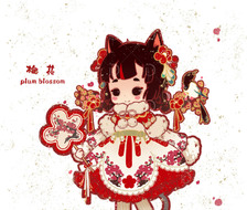 小红猫——中国风lo裙