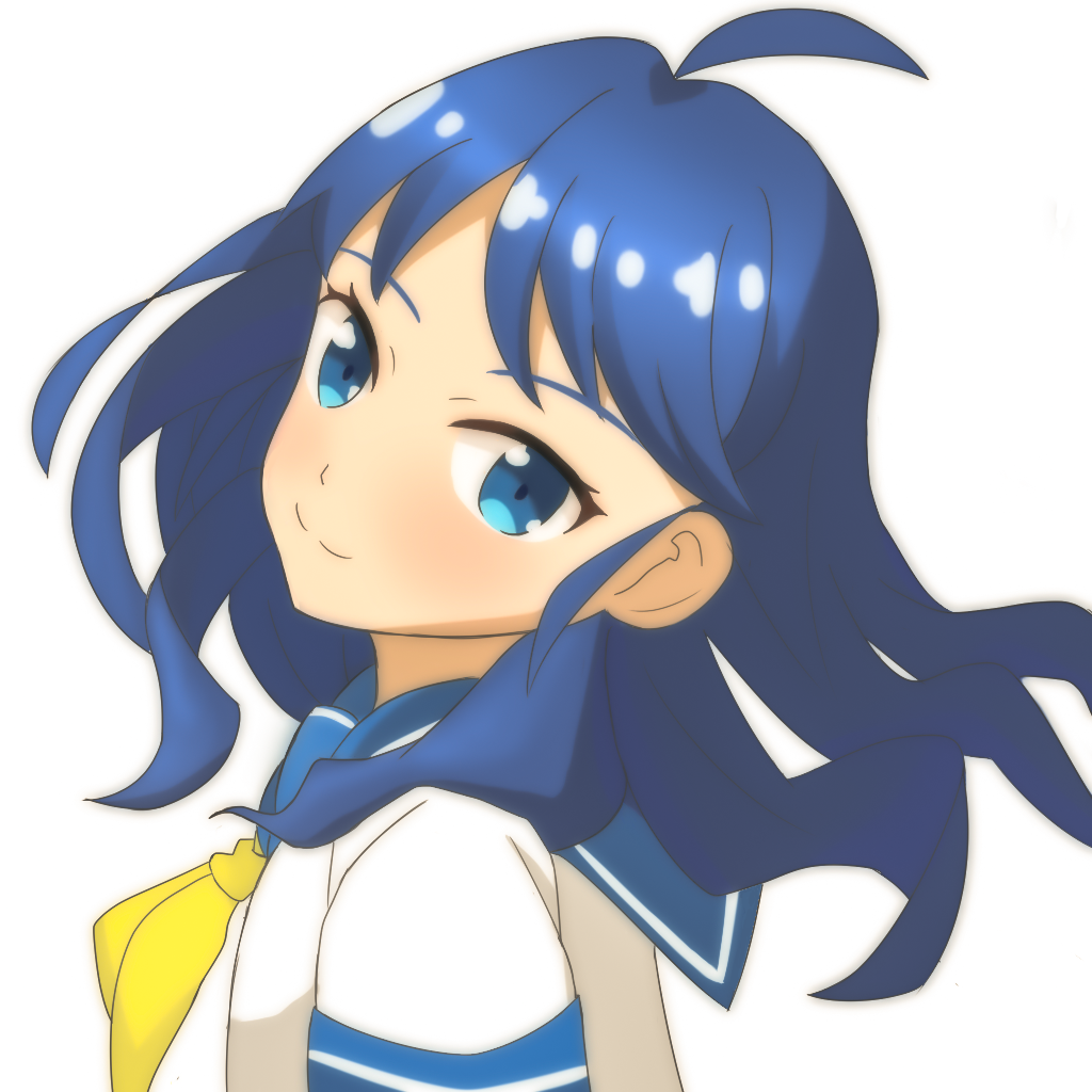 水手服少女插画图片壁纸