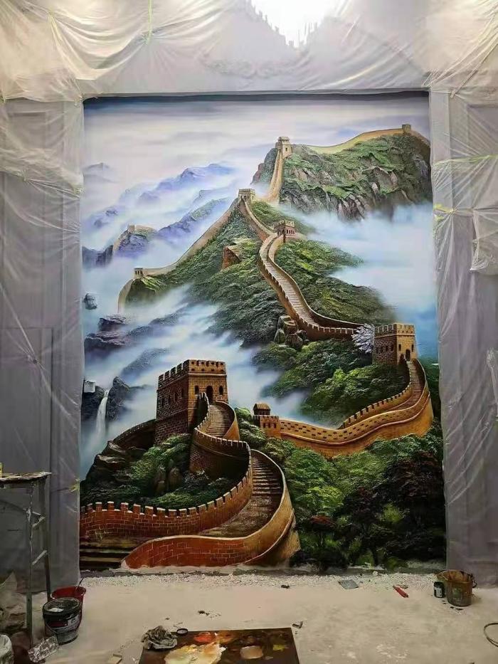 哈尔滨墙绘彩绘手绘壁画墙画插画图片壁纸