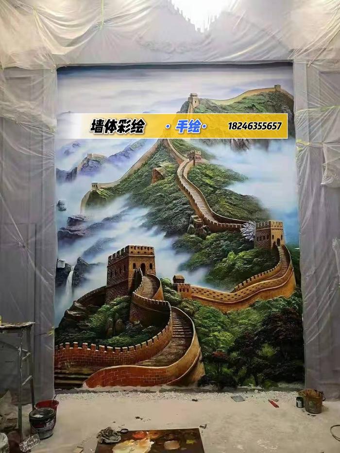 哈尔滨墙绘彩绘手绘墙画壁画18246355657插画图片壁纸