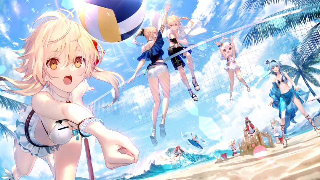 好热荧妹穿泳装凉快一下原神荧美图壁纸合辑