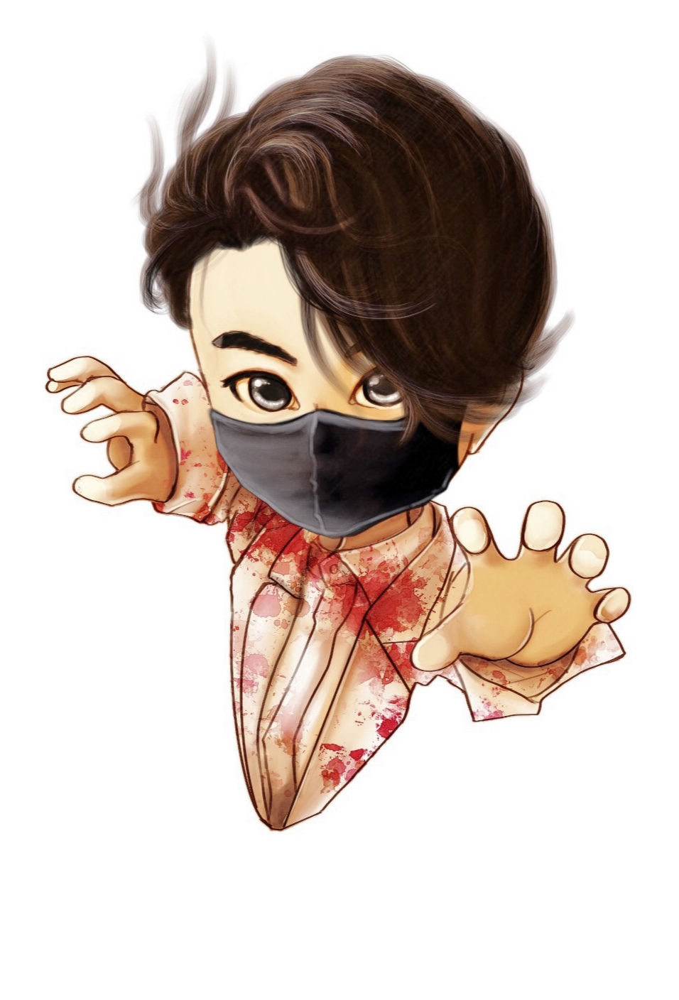 戴口罩的小丁猫竖图