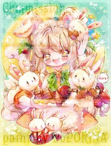 中秋节兔兔插画图片壁纸