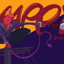 天蝎的生日插画图片壁纸