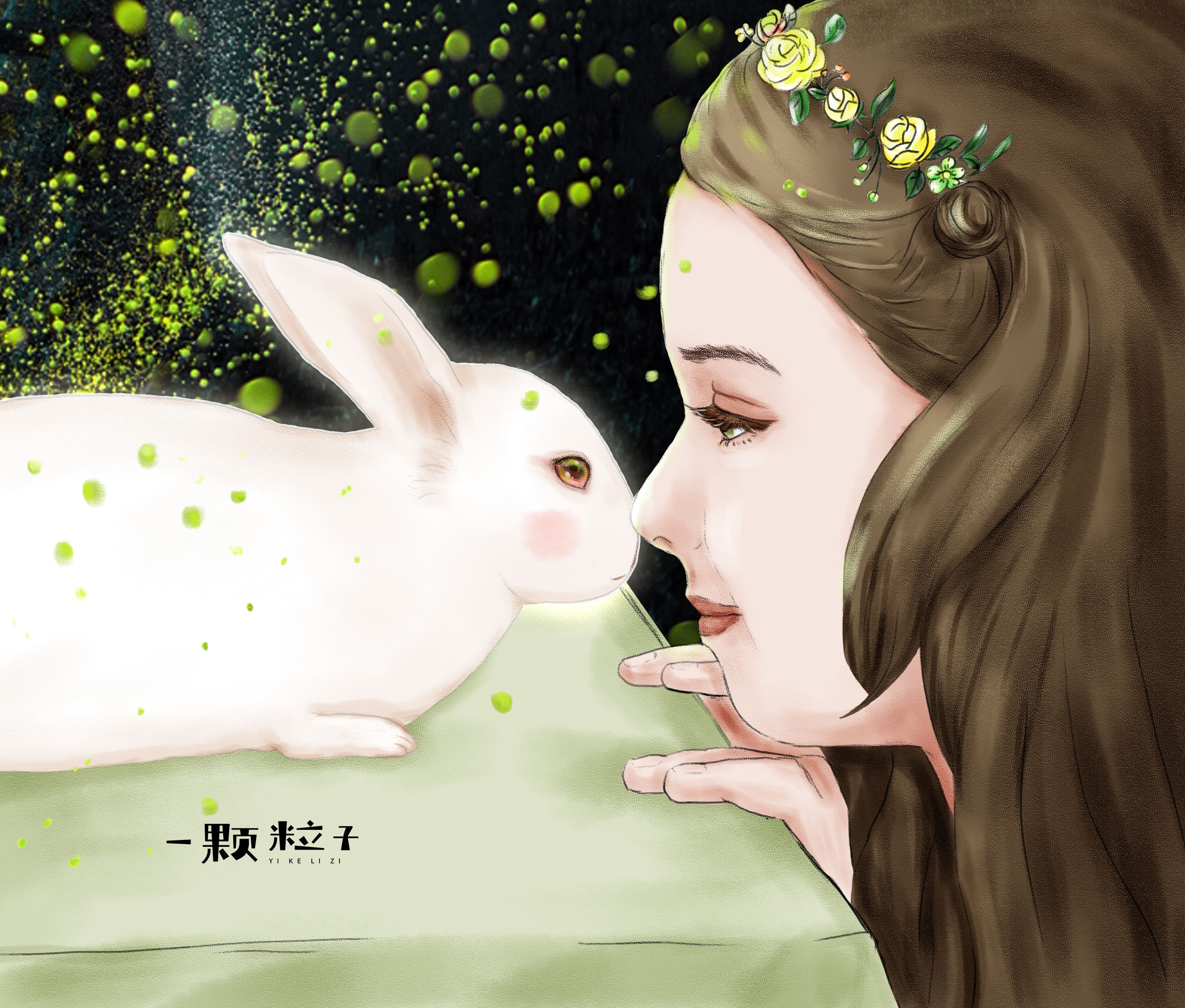 兔兔那么可爱，一定要画它07插画图片壁纸