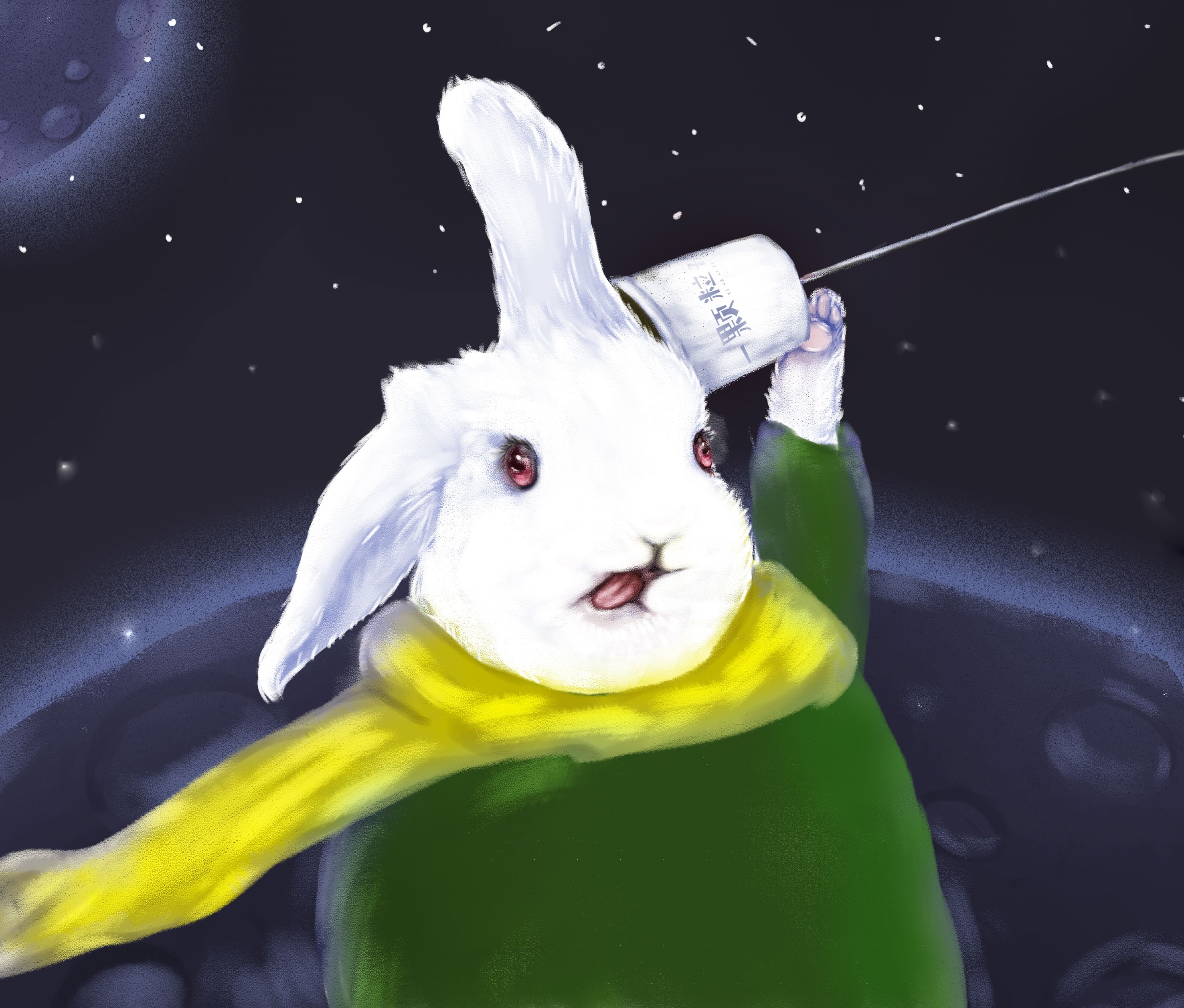 兔兔那么可爱，一定要画它08-09插画图片壁纸