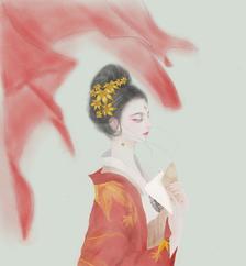 锦水汤汤，与君长诀插画图片壁纸