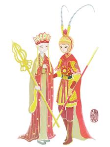 唐&孙插画图片壁纸