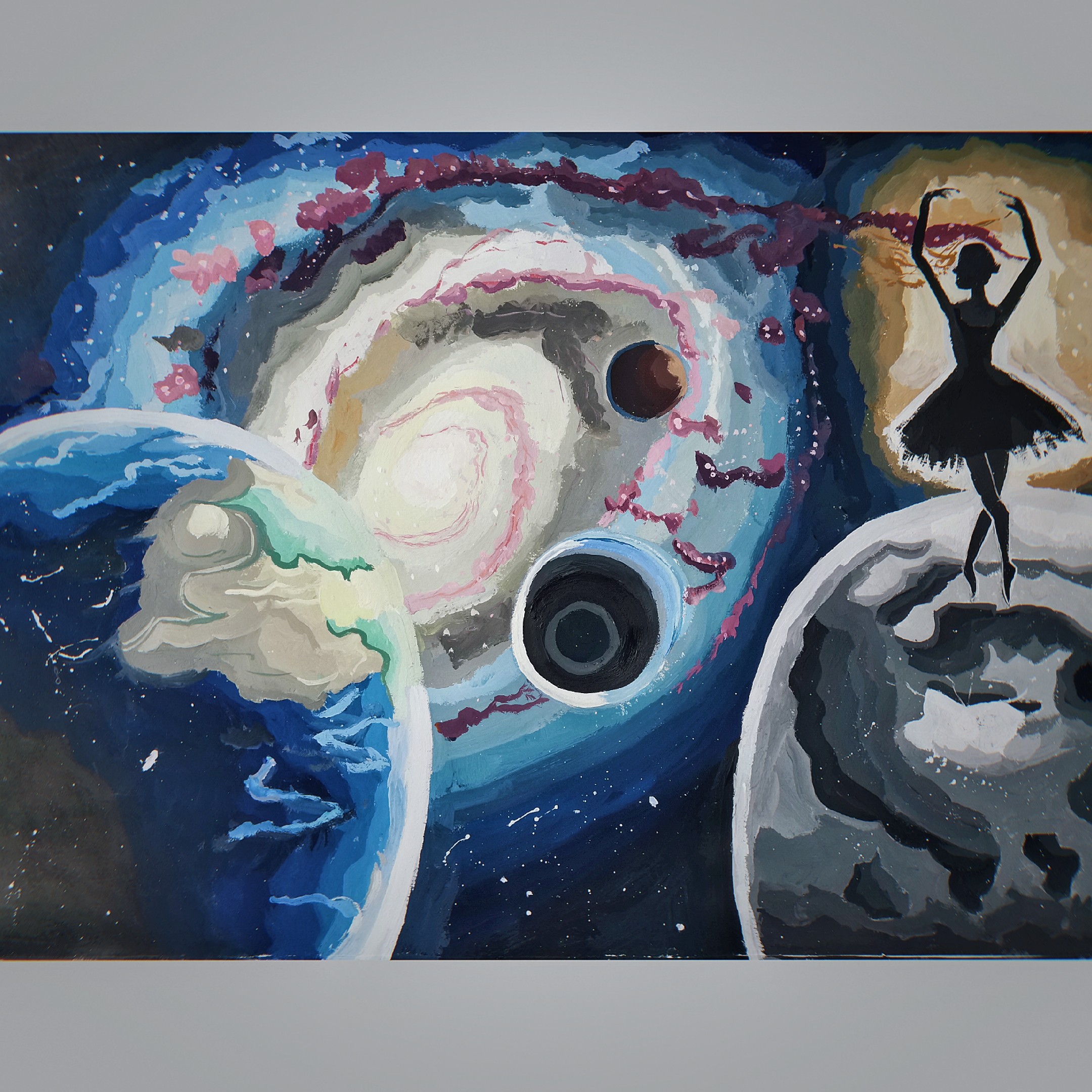 手绘星空方图1080p