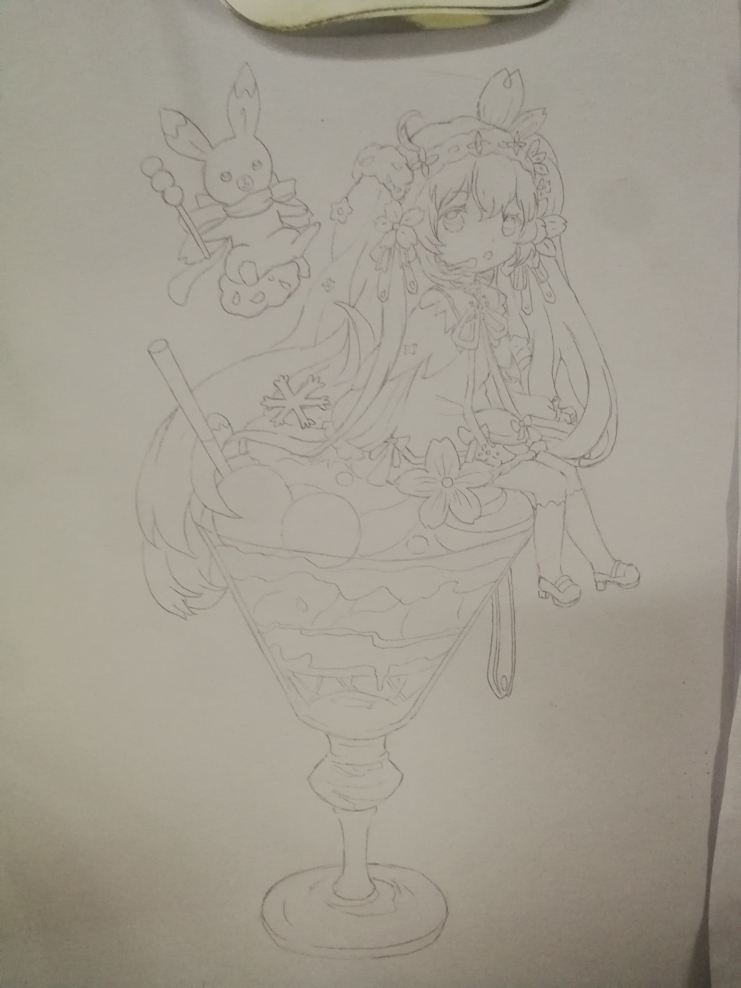 初音  q版插画图片壁纸