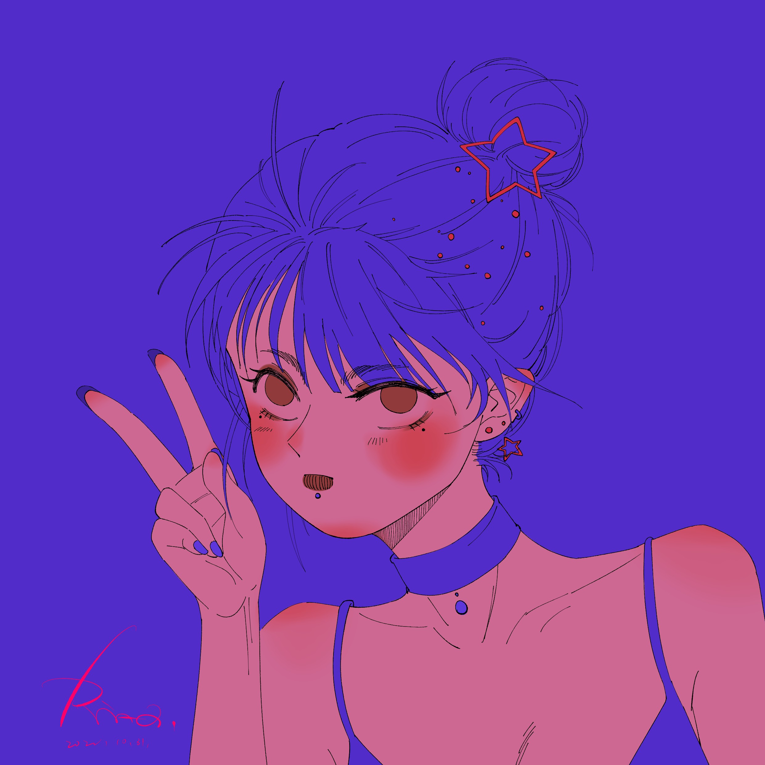 p站画师作品头像约稿