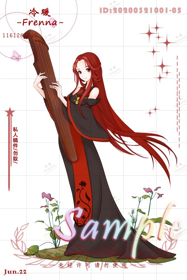原创角色全身，号钟插画图片壁纸