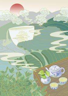 茶插画图片壁纸