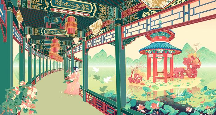 中国风插画插画图片壁纸