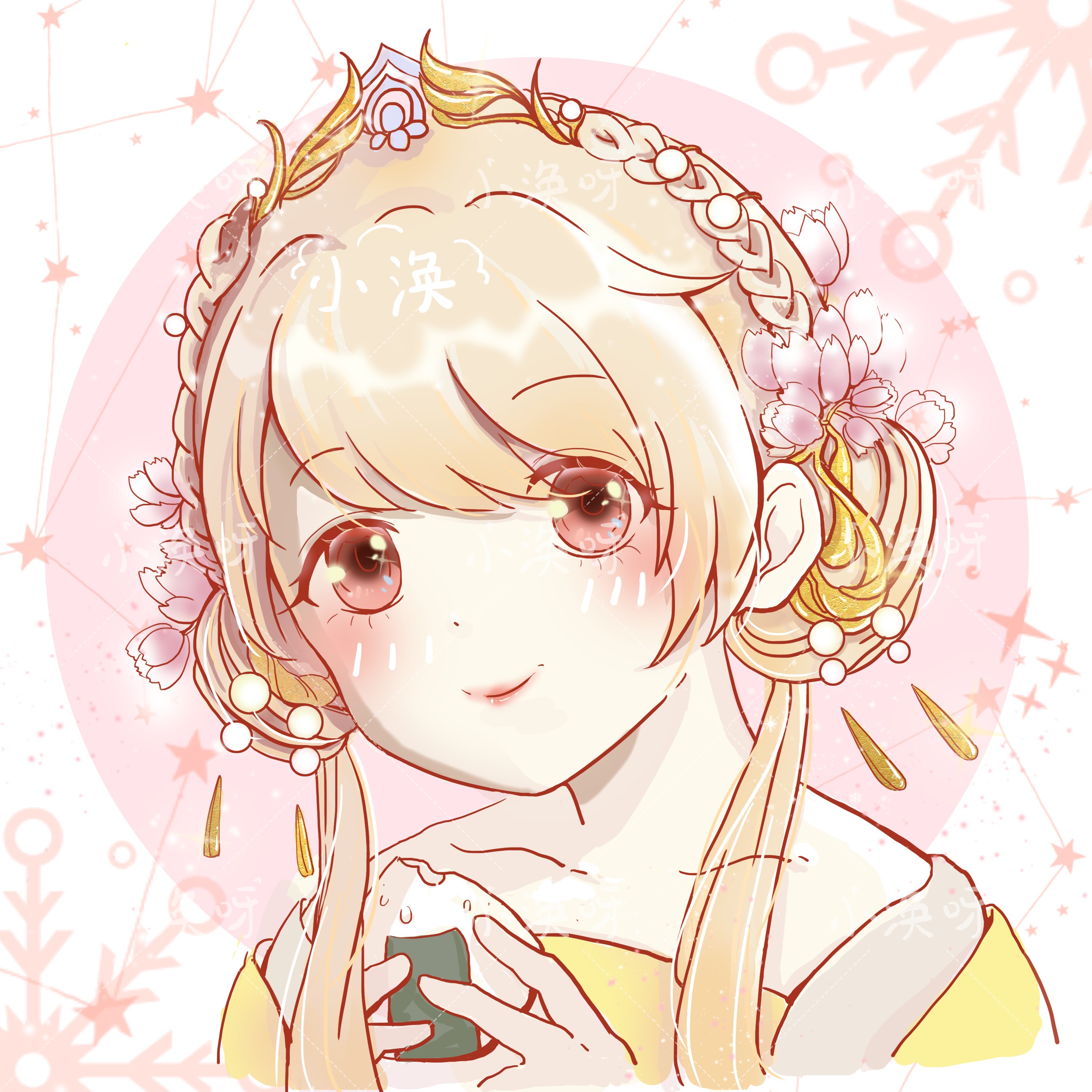 剑三猪金萝莉插画图片壁纸