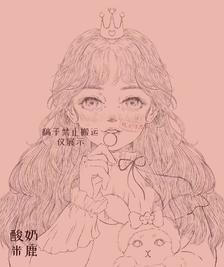 棒棒糖少女插画图片壁纸