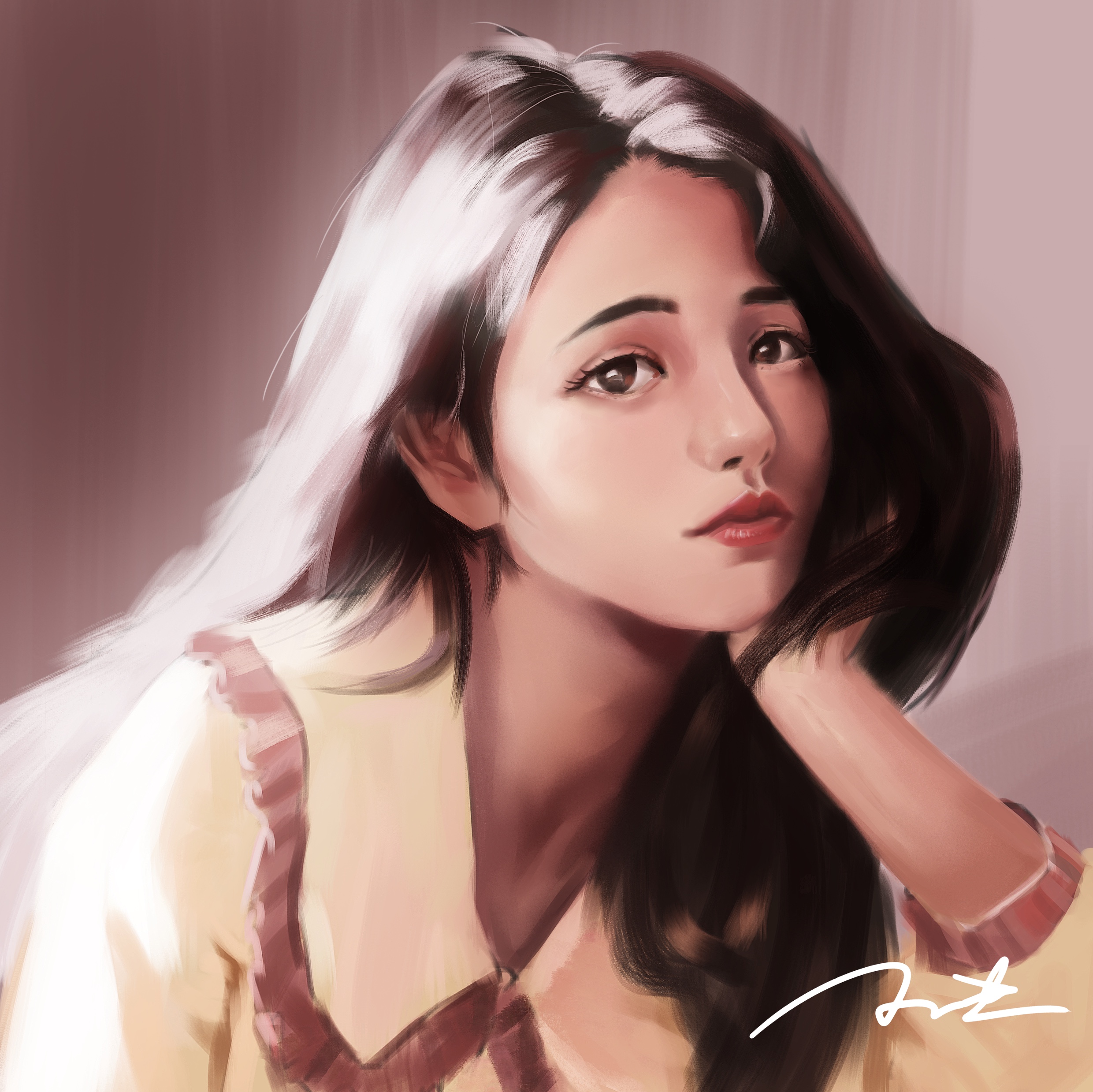 近期人像作品人像手绘