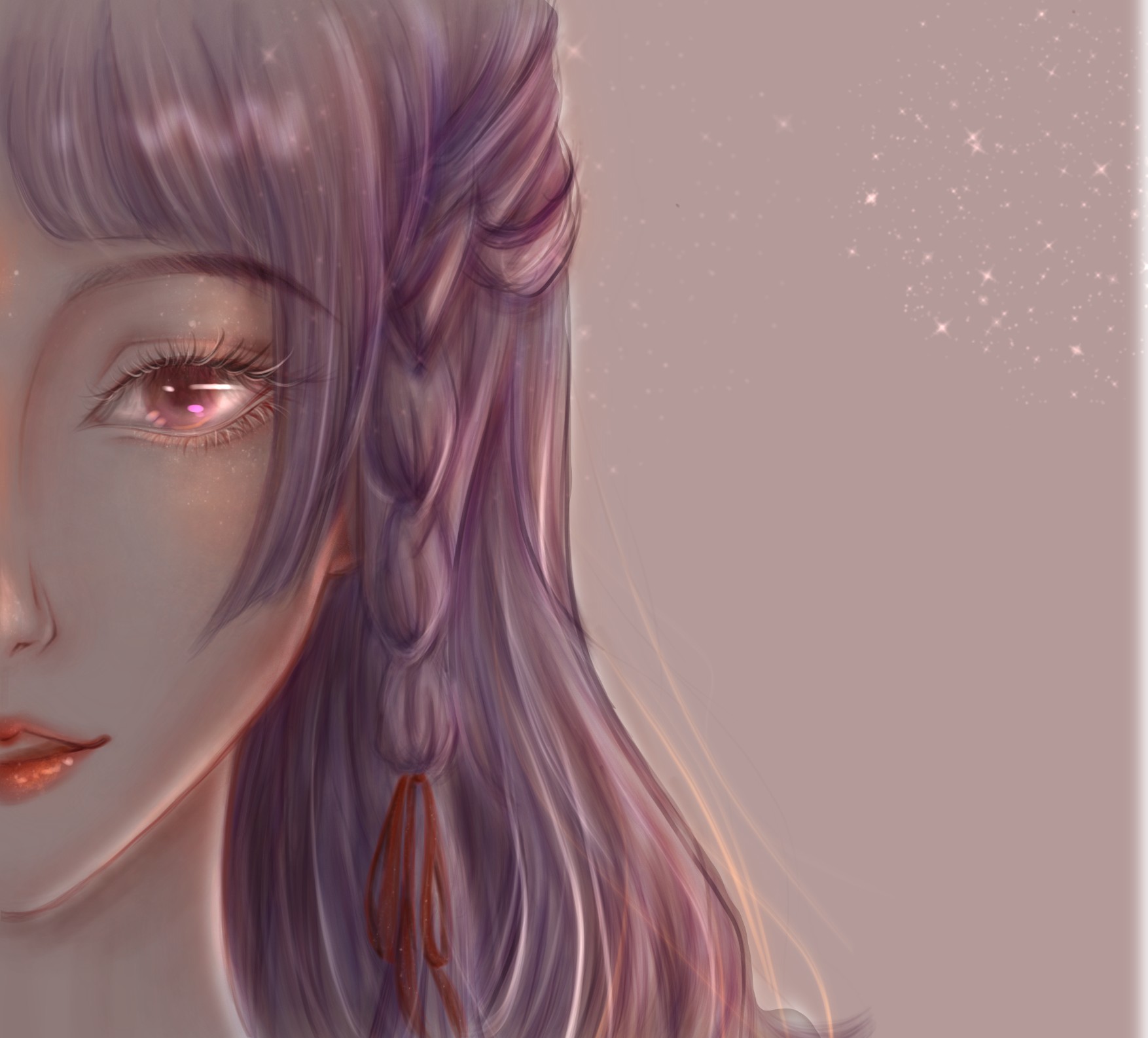 半厚涂女生头像横图