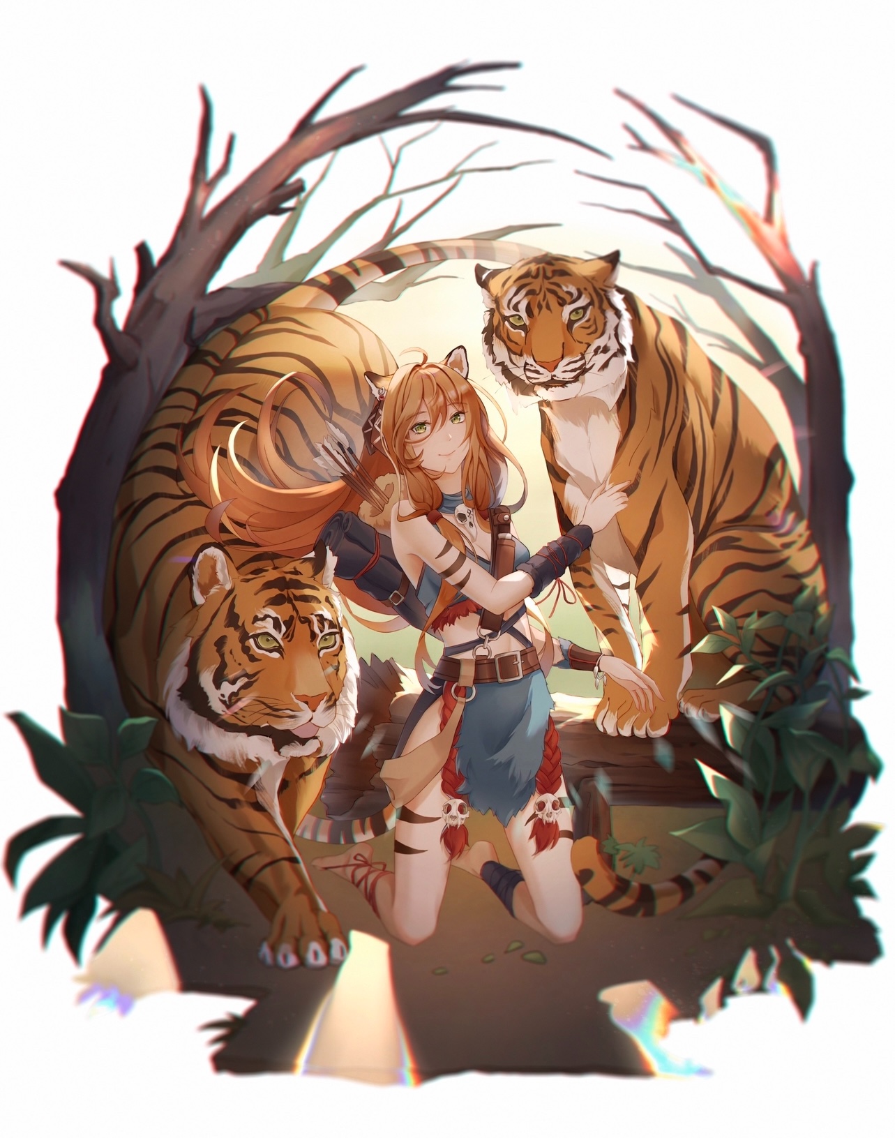 With the Tiger 🐅 带背景立绘