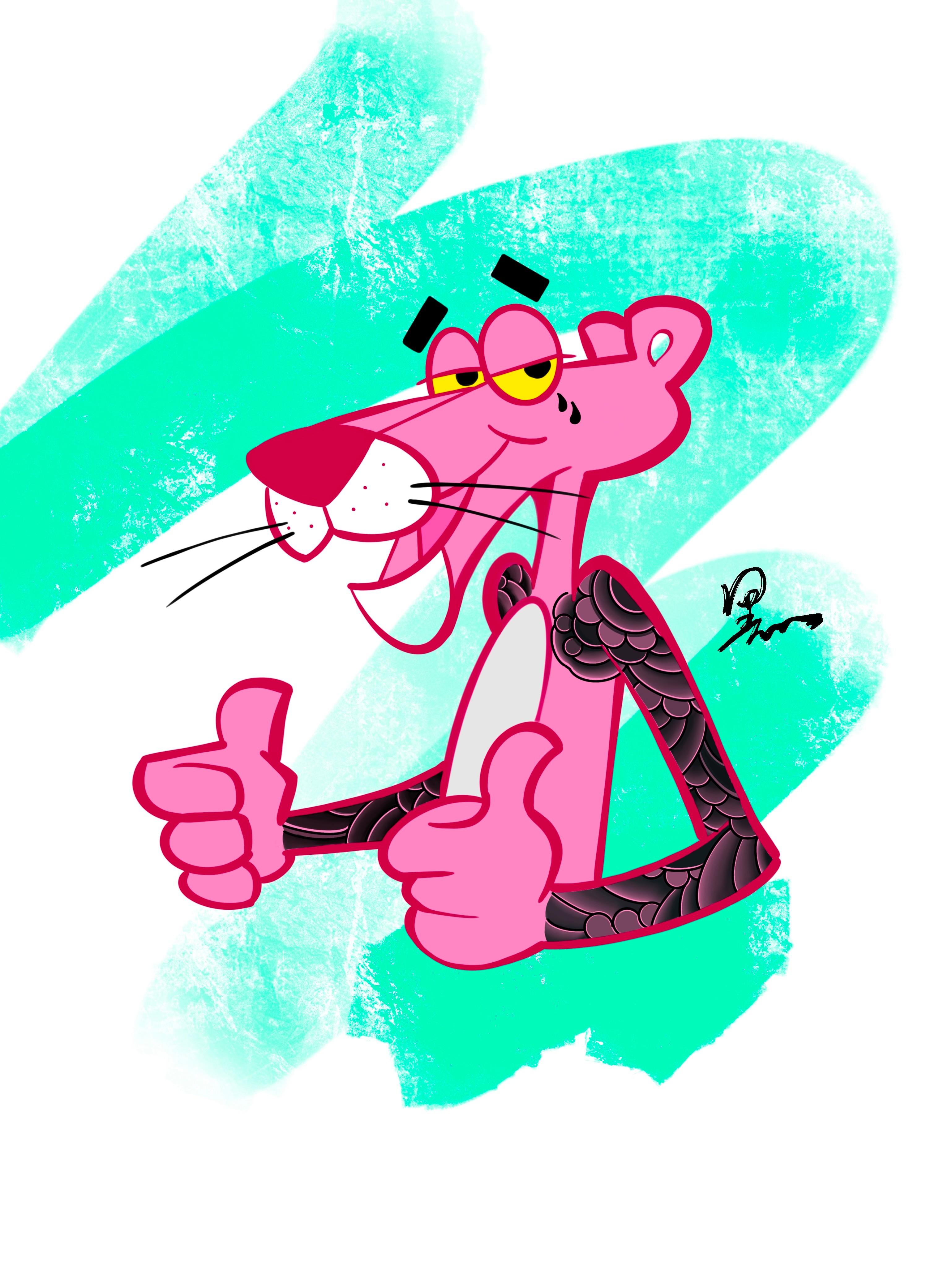 精神粉红豹4k竖图