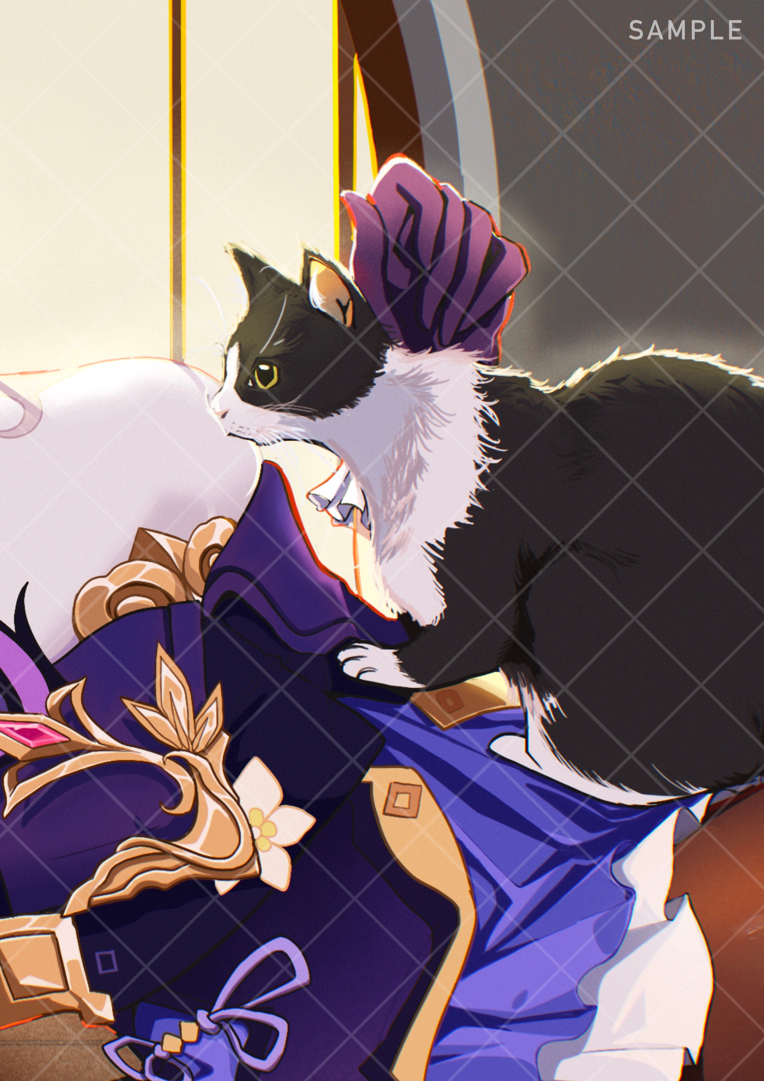 三只猫插画原神