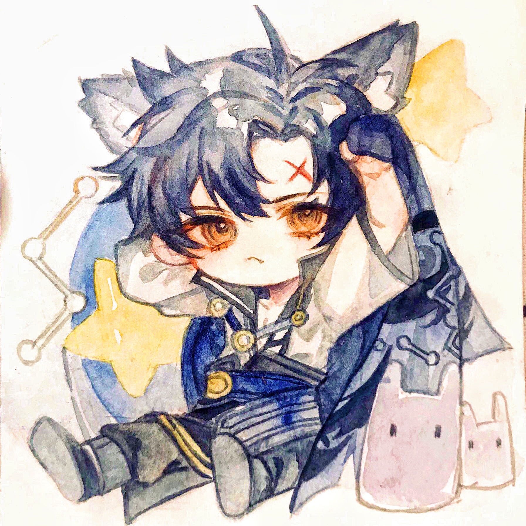 q版动漫人物画方图