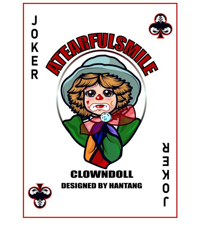 小丑王扑克牌插画图片壁纸