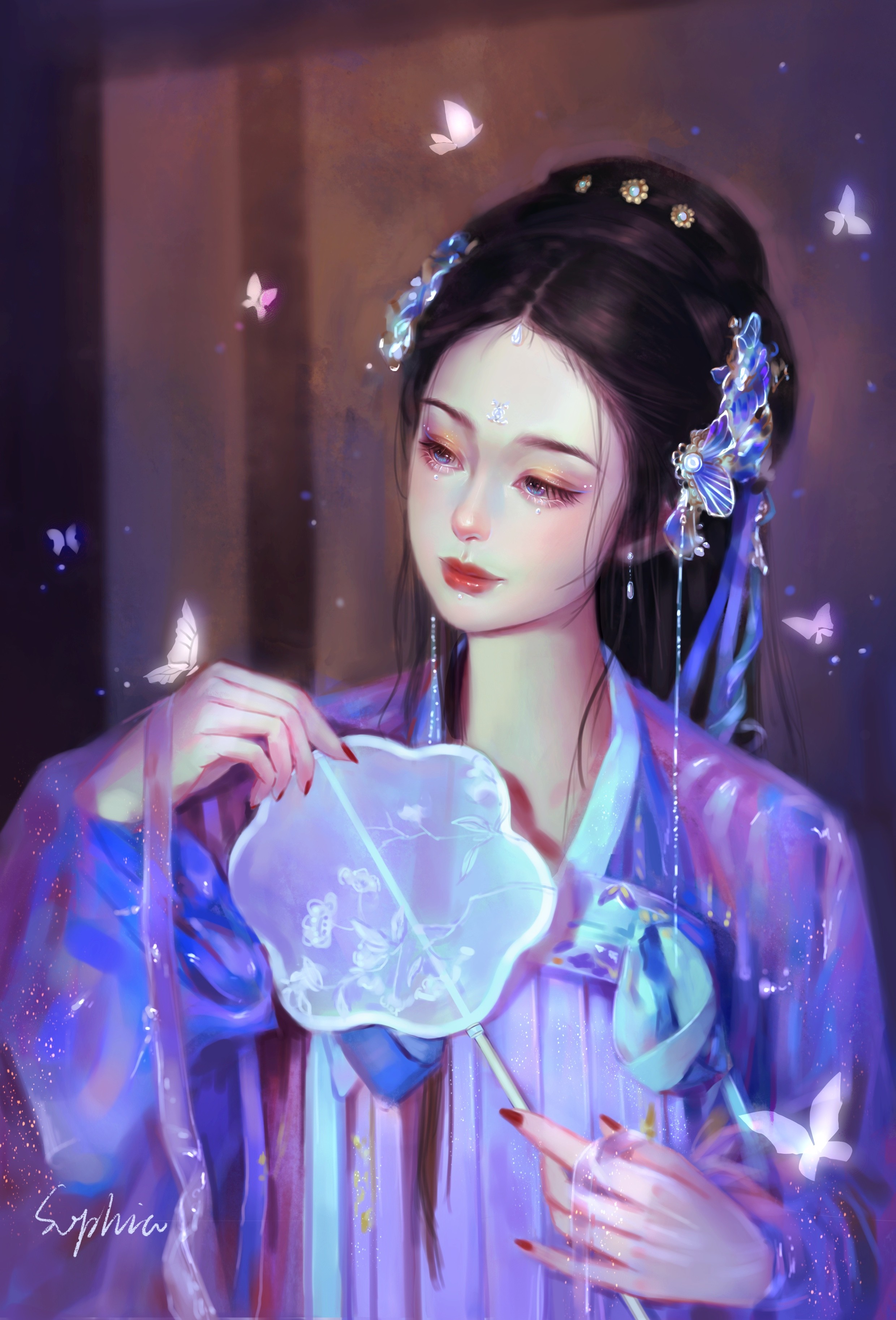 sophia菲插画师图片