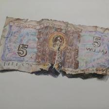 旧版人民币—彩铅插画图片壁纸