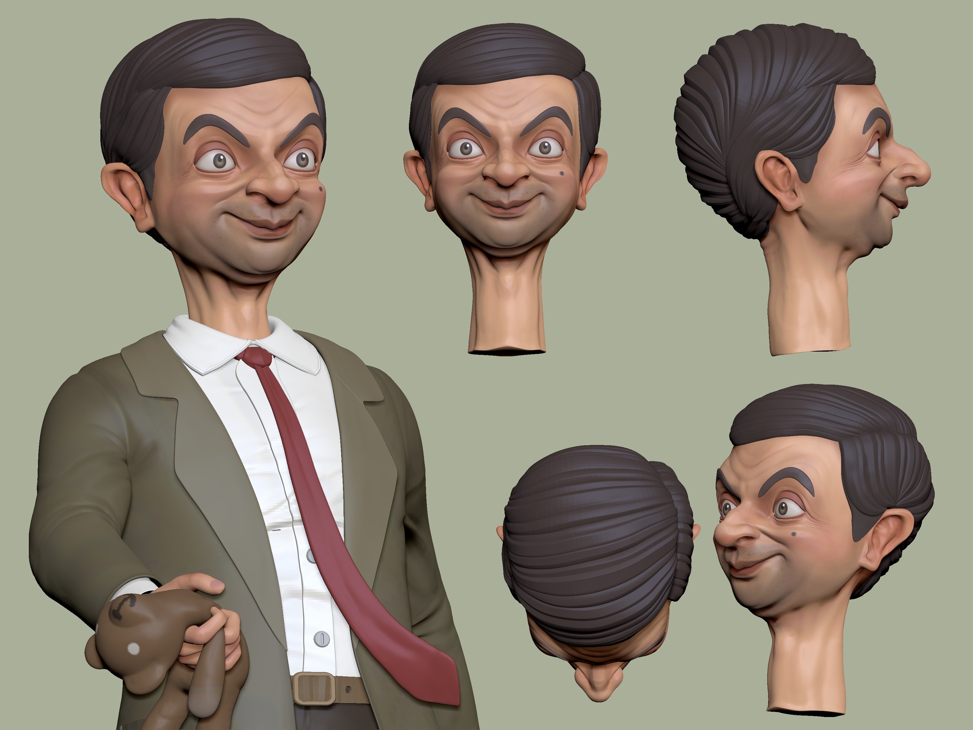 憨豆先森插画憨豆先生