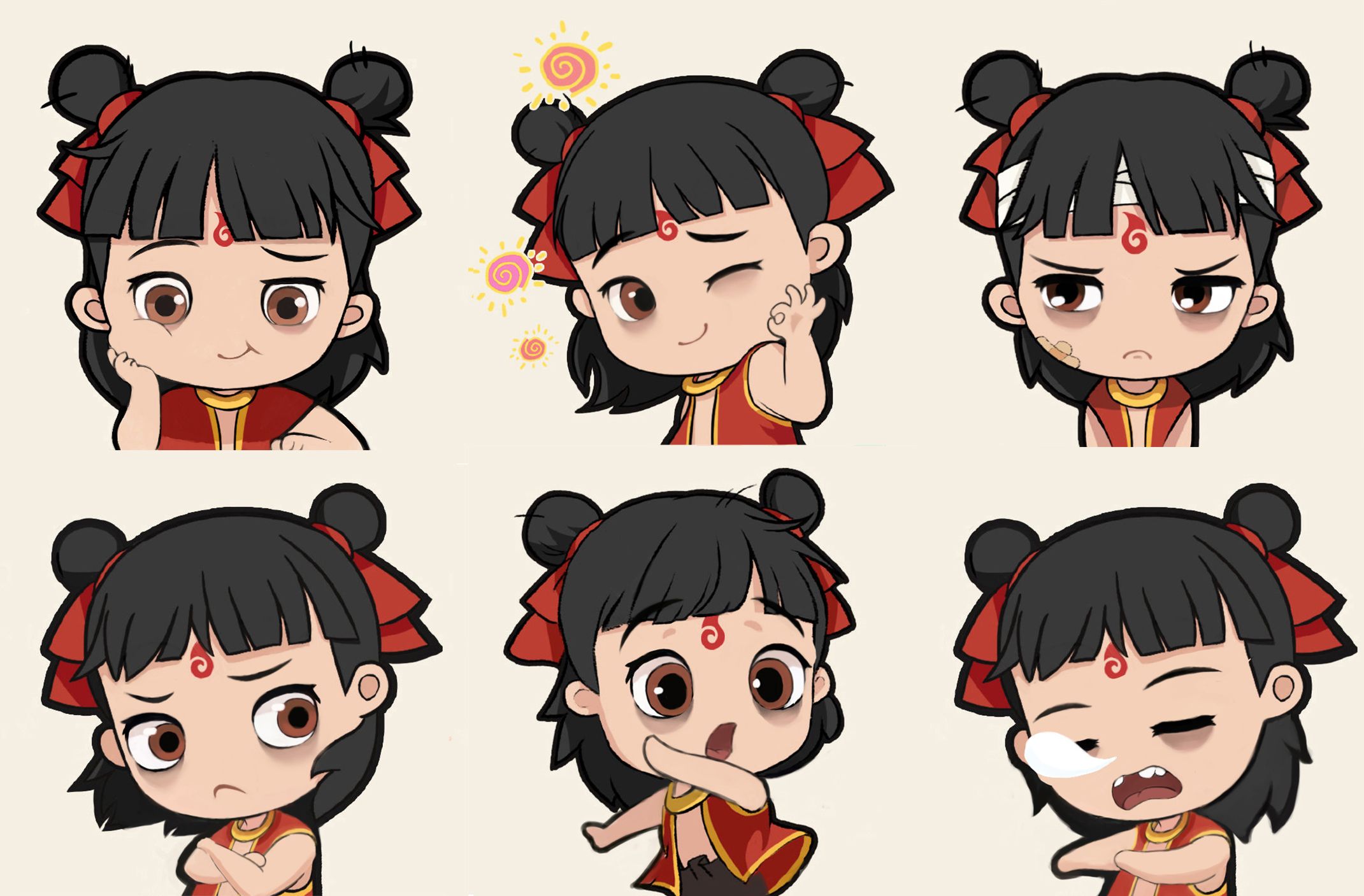 哪吒同人插画图片壁纸