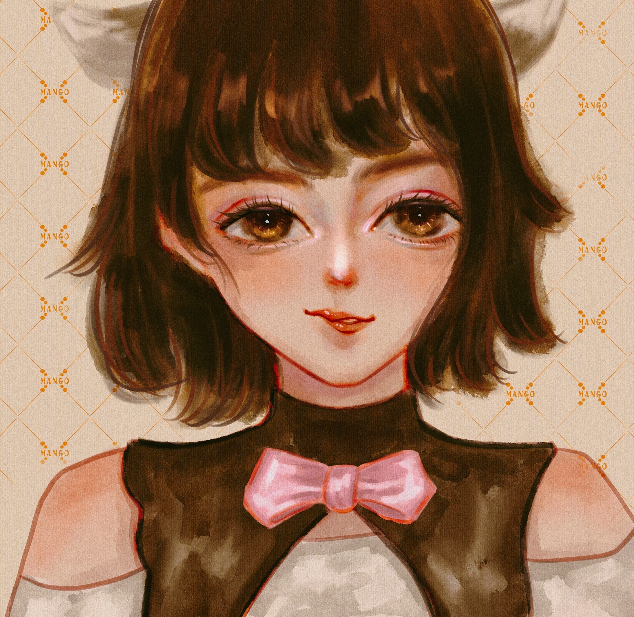 甜丧系头像合集插画水彩画