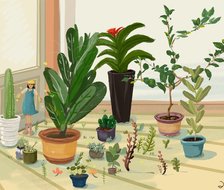 植物世界-扁平风植物