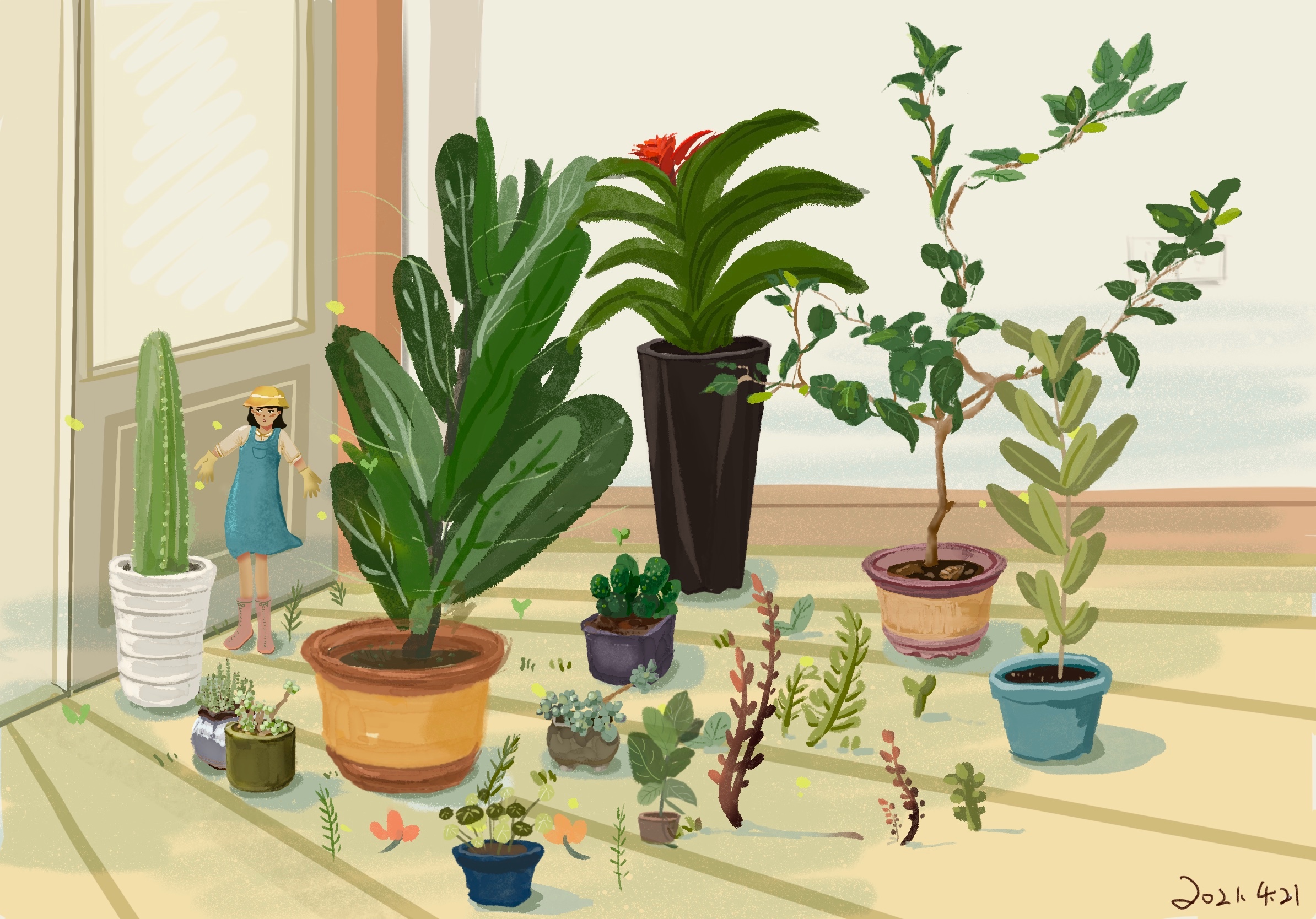 植物世界插画图片壁纸