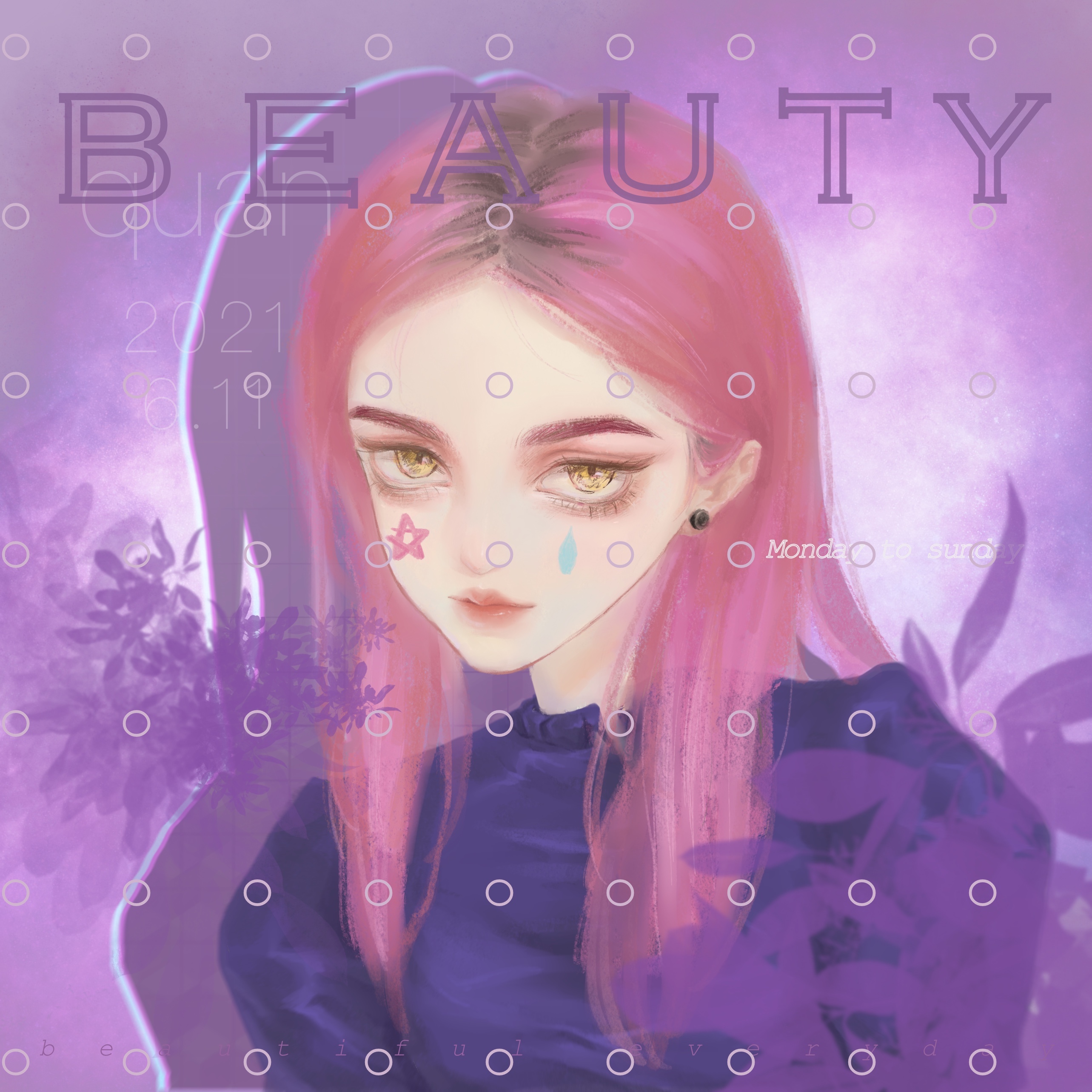 Beauty插画图片壁纸