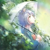 P站画师作品_天依与雨