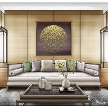 中式客厅空间板绘插画图片壁纸